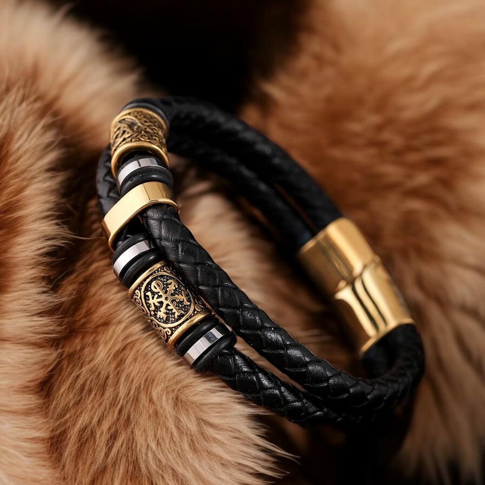 Leather wristband - Etsy 日本