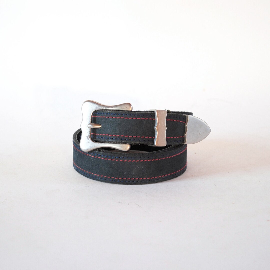 VERGE BELT / DARK NAVY VELVETEEN NUBUCK