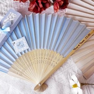 Regalo di nozze personalizzato, bomboniere per la sposa incise all'ingrosso, il regalo perfetto per la damigella d'onore, regali per lei, ventaglio per damigella d'onore, regalo per la sposa