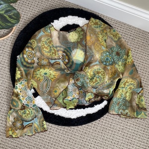 Y2K Sheer boho blouse