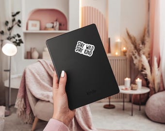 Stay Wild Stay Kind Vinyl Sticker  - Inspirational Quote, Laptop Decal, Motivational Words, Positive Mindset