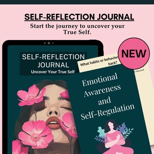 Self-Reflection Prompt Journal | Journaling for Personal Growth & Mindfulness | 52 Reflection Questions to for Self-care and Growth.