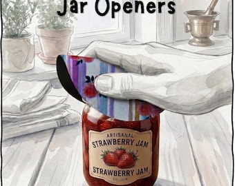Artful Jar Openers - Kitchen Gadget with Rubber Bottom