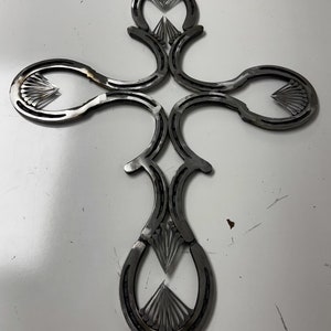 Steel Horseshoe Cross