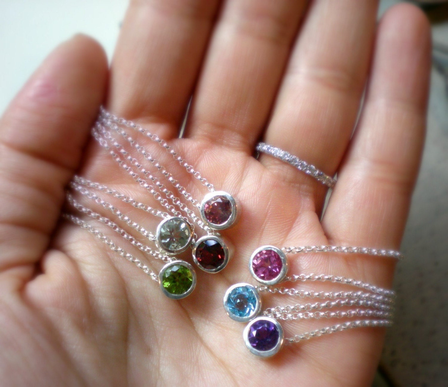 RAINBOW BEZELS Sliding Bezel Pendant Etsy