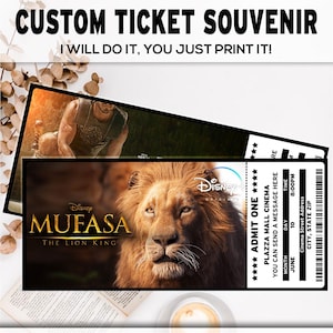 Kundenspezifisches Film-Musical-Theater-Karten, personalisierte Geschenk-Enthüllung, kundenspezifische jede Ereigniskarte, Souvenir-Andenken, maximale 24-Stunden-Bearbeitungszeit