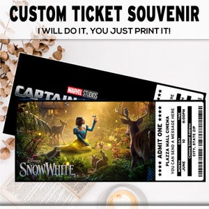 Personalisiertes Event Ticket | Event-Eintritt | Überraschungsgutschein | Konzert | Komiker | Live Show | Eintrittskarte | Erinnerungsstücke | Souvenir-Karte