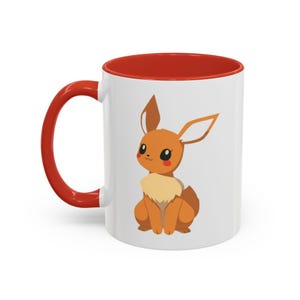 Cute Evee Illustration Accent Coffee Mug (11, 15oz)