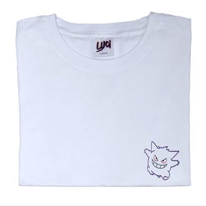 T-shirt Pokémon. Brodé à la main, 100 % coton.