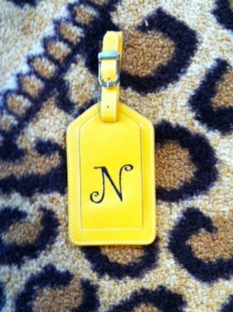 Personalized Leather Luggage Tags | Etsy
