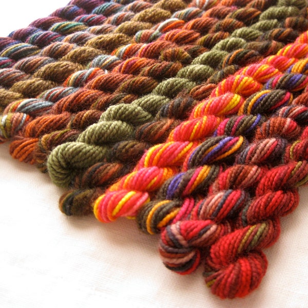 Handpainted Mini Skein Collection: Painted Desert, Baker's Dozen