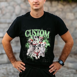 12 couleurs T-shirts vintage personnalisés Chemise vintage pour animal de compagnie Chemise personnalisée pour chien avec nom d'animal de compagnie Chemise personnalisée T-shirt des années 90 Cadeaux de la Saint-Valentin.