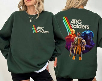 ARC raiders game Shirt, Retro Arcade Raiders Tee Video Game Emote Gamer Gift Vintage ARC Stripes Tee