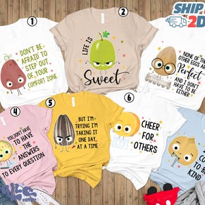 Teacher Costume Shirt, The Food Group Matching Shirt, Book Cosplay Outfit For Teacher Halloween, Food Group Tee, Food Friends image 1