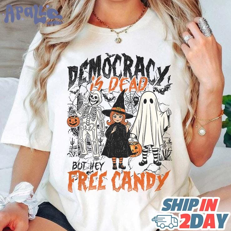 Comfort Colors Democracy Is Dead Shirt, Political Retro T-Shirt, But Hey Nice Fireworks Tee, Fourth of July Protest Shirt, Funny USA Tee