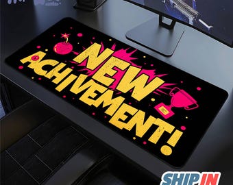 New Achievement Gaming Mouse Pad Large Desk Mat, Dungeon Crawler Carl, DCC, Princess Donut DCC Mongo, Fantasy Gift
