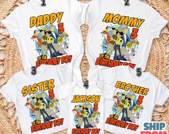 Personalized Wild Kratts Birthday Shirt, Wild Kratts Family Matching Tee, Wild Kratts Boys Family Birthday Shirt, Birthday Party Tee
