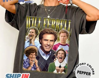 Will Ferrell Retro Bootleg Shirt, Comfort Colors Will Ferrell Fan Tees, Will Ferrell Homage Tshirt, Will Ferrell Vintage Shirt, Gift For Him