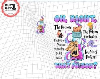 Pick Your Poison Kuzco's Poison Digital Download, Yzma Poison Png, The Emperor's New Groove Kuzco Llama Gift, Disneyland Family Matching Png