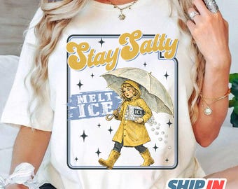 No Ice Shirt, Stay Salty Melt ICE, Pro Immigration, Abolish ICE TShirt, Anti ICE Political Shirt, Social Justice Shirt, Fvck Ice, Feminist