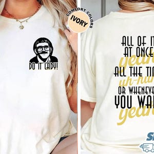 Comfort Do It Lady Chit Tour Shirt, Retro Comedy, Funny Meme Shirt, Vintage Style Parody Fan Lovers, Chit Do It Lady Meme Shirt