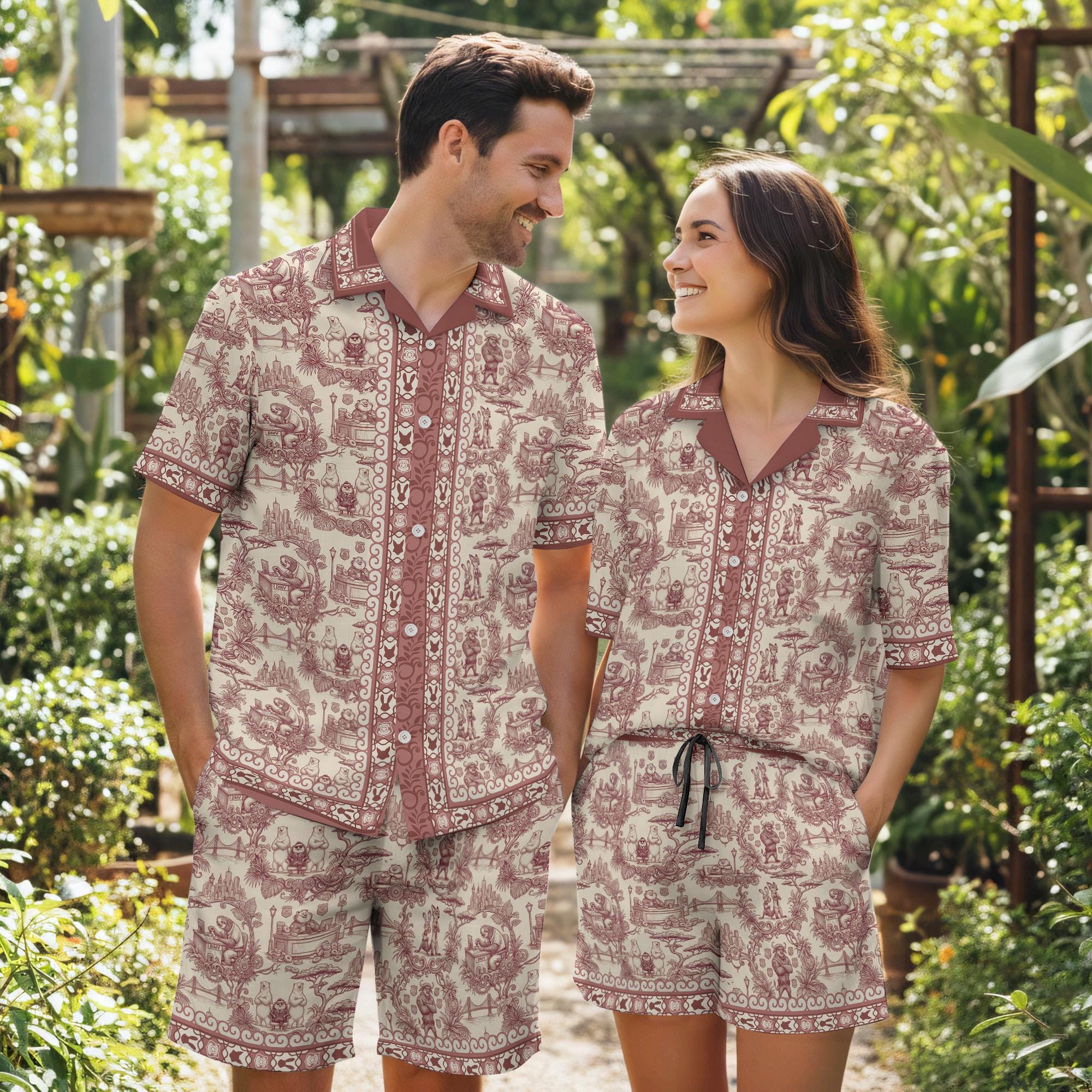 Discover Zootopia Hawaiian Shirt, Judy And Nick Hawaiian Shirt & Shorts for Men Women, Animal Characters Shirt, Zootopia Summer Gift For Fans