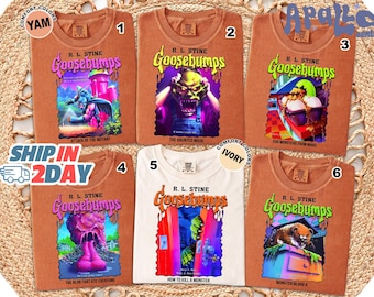 Comfort Colors Goosebumps Horrorland Shirt, Goosebump Halloween Sweatshirt RLStine Goosebumps Shirt Retro Halloween