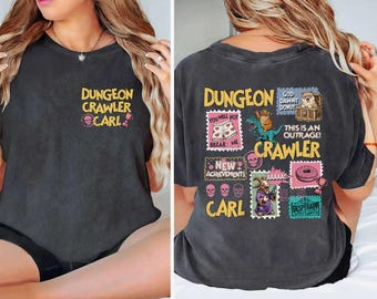 Dungeon Crawler Carl Stamps T-Shirt, Dungeon Crawler Carl AAAA T-Shirt, New Achievement Bookish Tee, Sci-Fi Book Enthusiast Lovers Shirt
