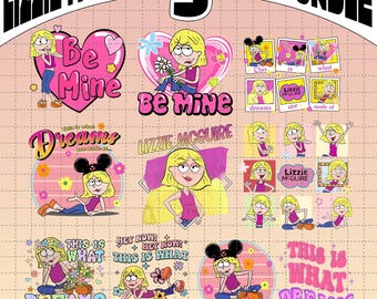 Lizzie McGuire 10 Designs Bundle Png, Lizzie McGuire Cartoon Png, This Is What Dreams Are Made Of Png, Magic Kingdom Png