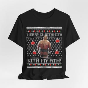 Funny Merry Christmas Kith My Ath Shirt, Boxing Enthusiasts Unisex Tee, Holiday Boxing Apparel, Boxing Lover Gift, Workout Shirt