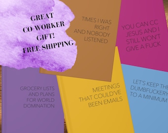 Sarcastic Notebook For Coworkers, Funny Notebook for Adults,  Sarcastic Journals, Journal, Office Humor, Boss's Day Gift