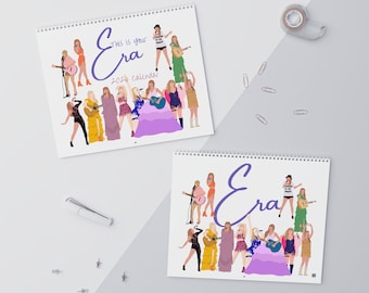 Taylor Lyrics Wall Calendar | Taylor Calendar| Music Lyric Art | Taylor's | Gift for Her | Calendar | Music Lover