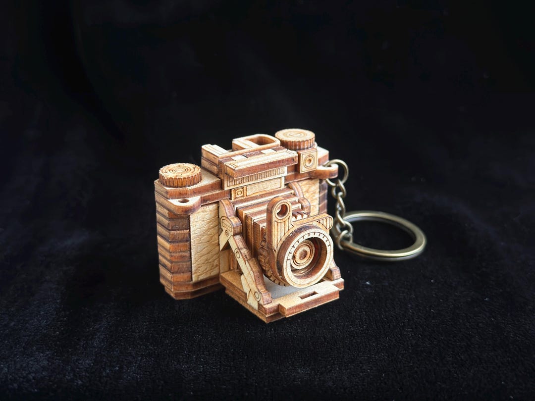 Zeiss Ikon Wooden Camera Keychain – Vintage Rangefinder Film ...