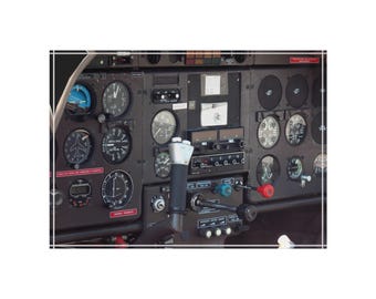Zlin Aereo Z Acryl Fotoblock, Schreibtisch Dekor, Acrobatic Flugzeug Instrument Druck, Fine Art Pilot Geschenk 13x20 cm
