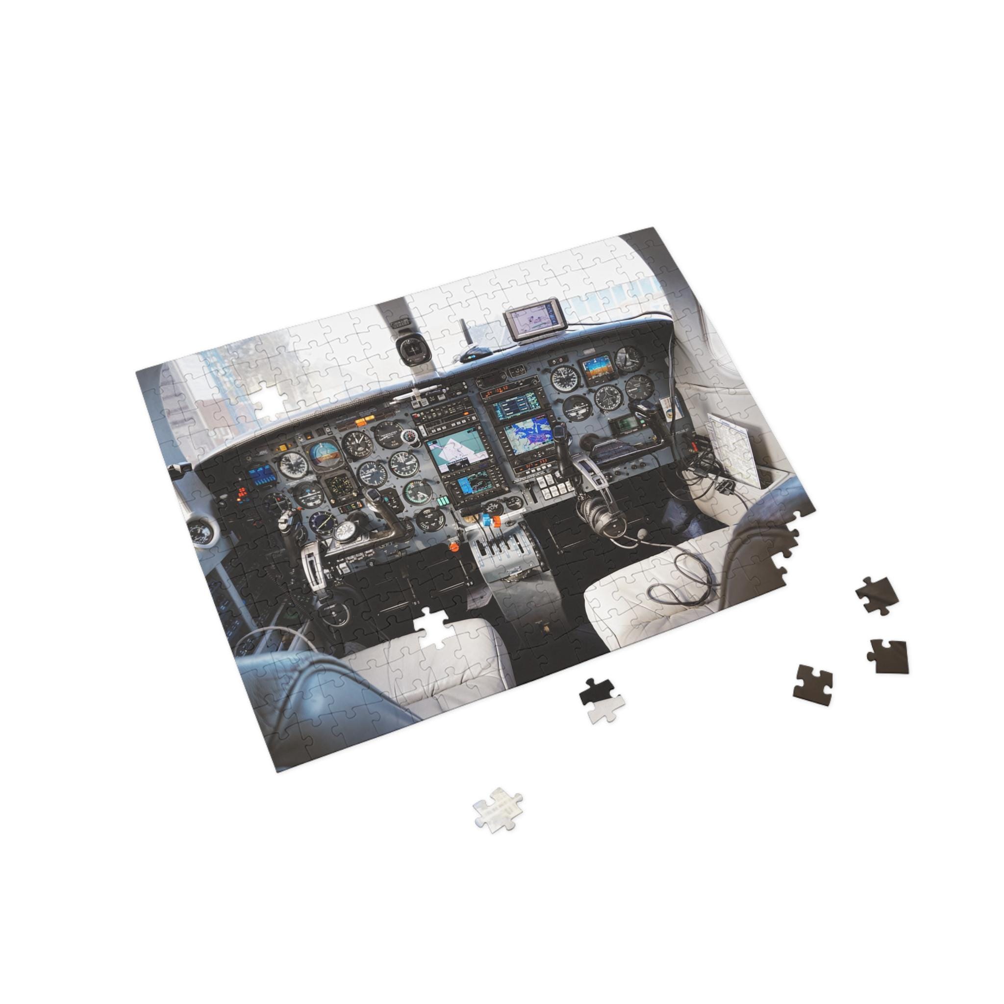 Realistic Aviation Cockpit Puzzle: Flight Deck Instrument Panel for ...