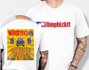 Limp Bizkit Woodstock 99 Tour 2026 T-Shirt | Nu Metal Band Tee | Vintage Concert Shirt