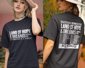 Bruce Springsteen Land of Hope Dreams Tour T-Shirt, E Street Band Concert Tee