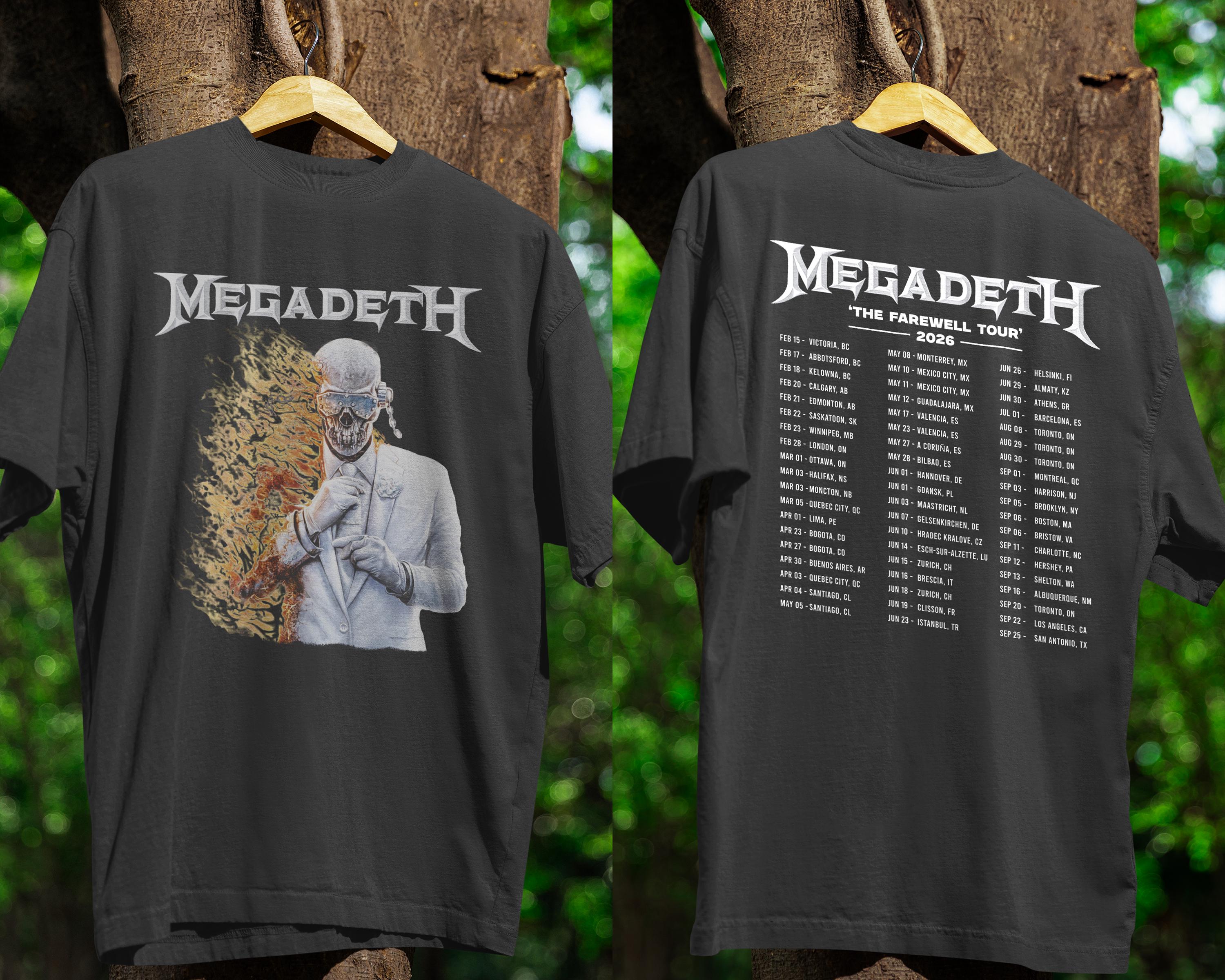 Megadeth Tour Shirt - Etsy