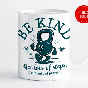 Trendy Workout Mug Wrap | Gym Lover Coffee Cup | Pump Cover Mug Design | 11oz & 15oz Sublimation PNG | Digital Download