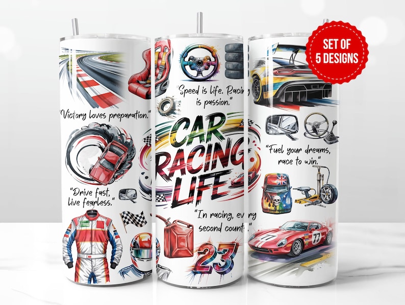 Shell Racing Tumbler Car Racing Tumbler Design: Checkered Flag 20oz Skinny PNG (digital ...