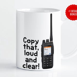 Copy That, Loud and Clear Mug Wrap | Sarcastic First Responder Cup | EMT, Police, Firefighter Coffee Mug | 11oz & 15oz | Digital Download