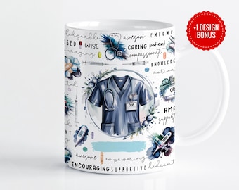 Anpassbare männliche ODP Becherverpackung Sublimationsvorlage: Wertschätzung Geschenk (digitaler Download)