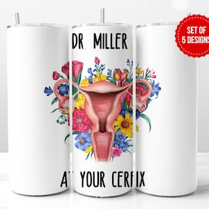 Rolig OBGYN-tumblersjal: Vid din livmoderhalsdesign (PNG)