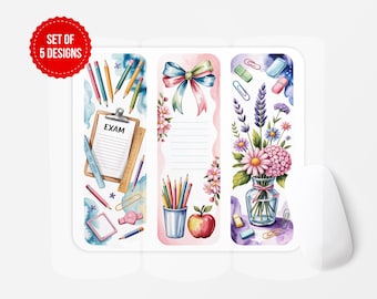 Customizable Teacher Mouse Pad Design | School Icons (Digital Download)