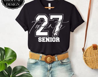 Senior 2027 PNG: Graduation Sublimation Design (Digital Download)