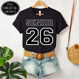 Senior 2026 PNG: Graduation Sublimation Design (Digital Download, 4000x4000 px)