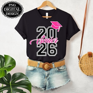 Senior 2026 PNG: Graduation Class Design (Digital Download)