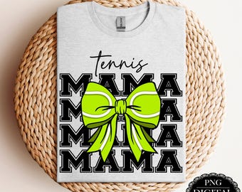 Tennis Mama PNG | Sublimation Design (Digital Download)