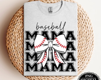 Baseball Mama PNG | Sublimation Design (Digital Download)