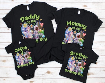 Chemise d'anniversaire Elio Disney Pixar personnalisée, chemise de famille assortie Elio, chemise d'anniversaire Elio Glordon Oooo Alien Lord Grigon, Walt Disney